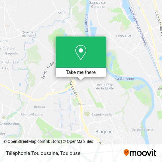 Téléphonie Toulousaine map