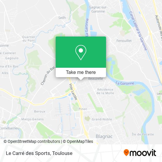 Le Carré des Sports map