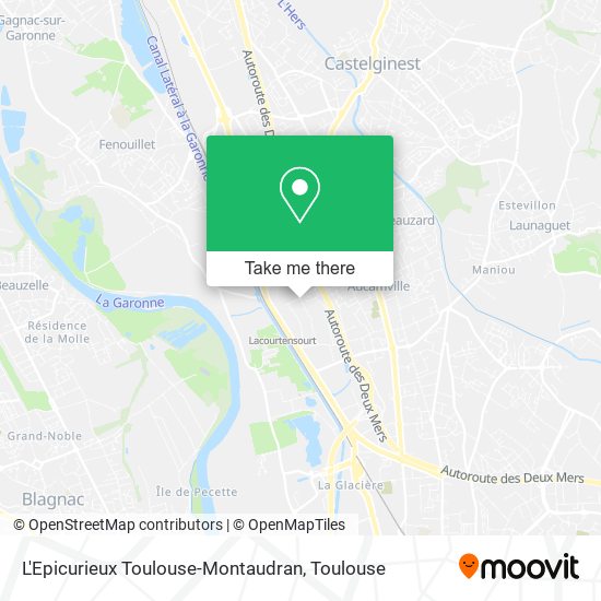 L'Epicurieux Toulouse-Montaudran map