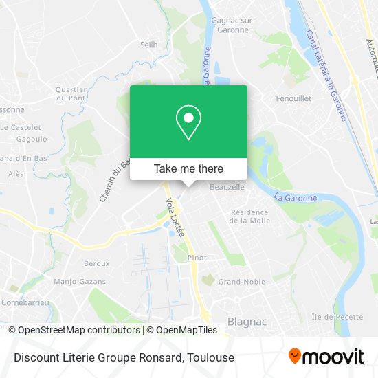 Mapa Discount Literie Groupe Ronsard