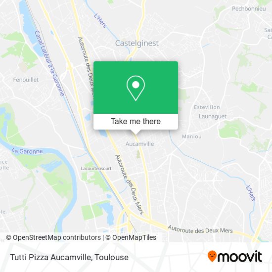 Mapa Tutti Pizza Aucamville