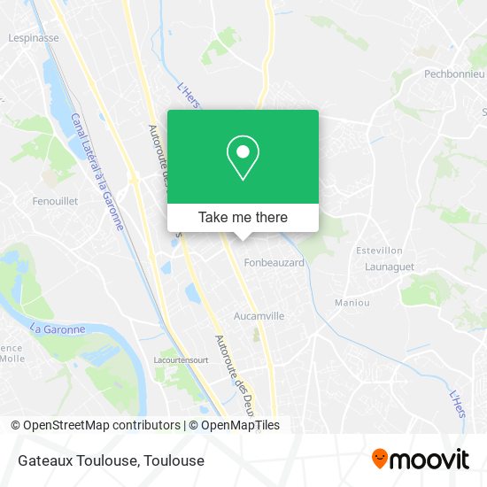 Gateaux Toulouse map