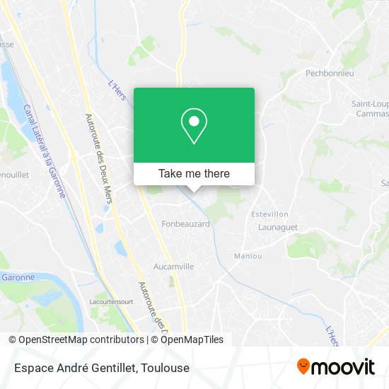 Espace André Gentillet map