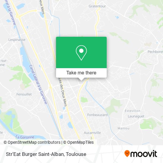 Str'Eat Burger Saint-Alban map