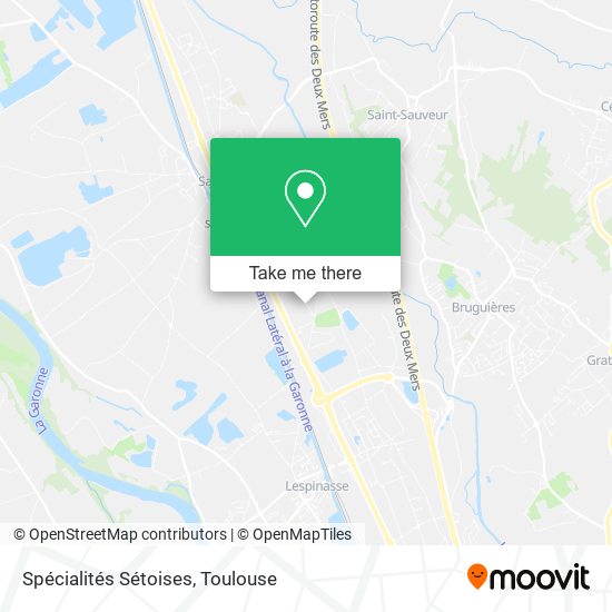 Spécialités Sétoises map