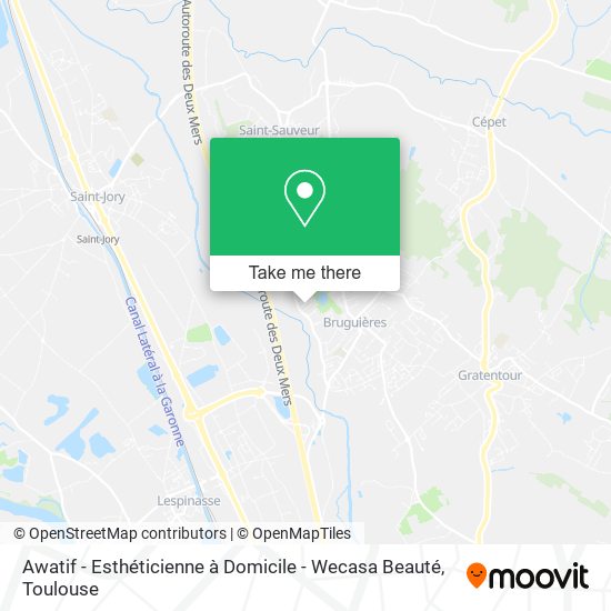 Awatif - Esthéticienne à Domicile - Wecasa Beauté map