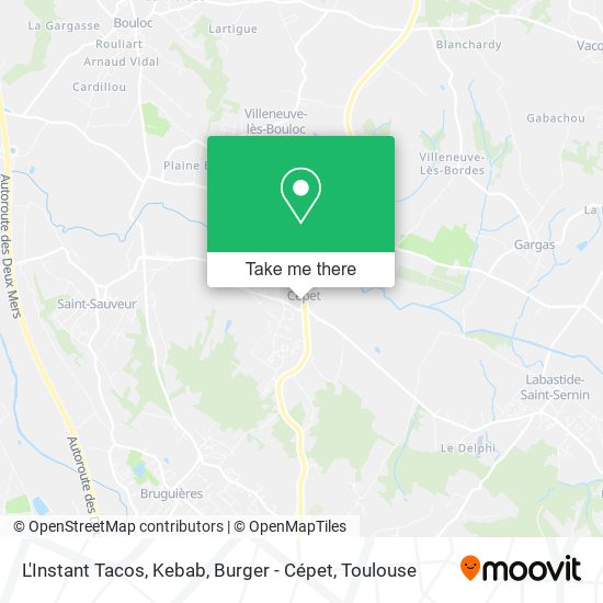 L'Instant Tacos, Kebab, Burger - Cépet map