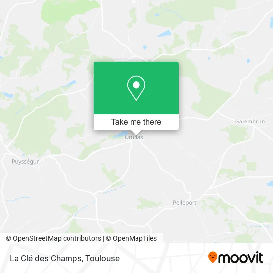 La Clé des Champs map