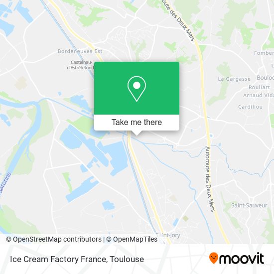 Ice Cream Factory France map