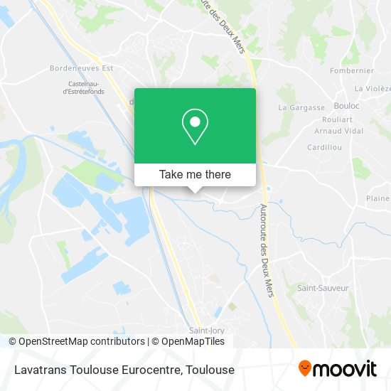 Mapa Lavatrans Toulouse Eurocentre