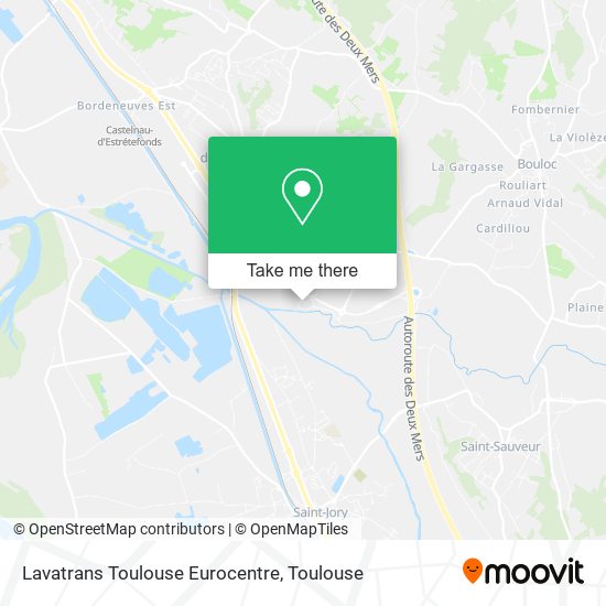 Lavatrans Toulouse Eurocentre map