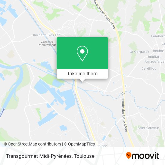 Transgourmet Midi-Pyrénées map