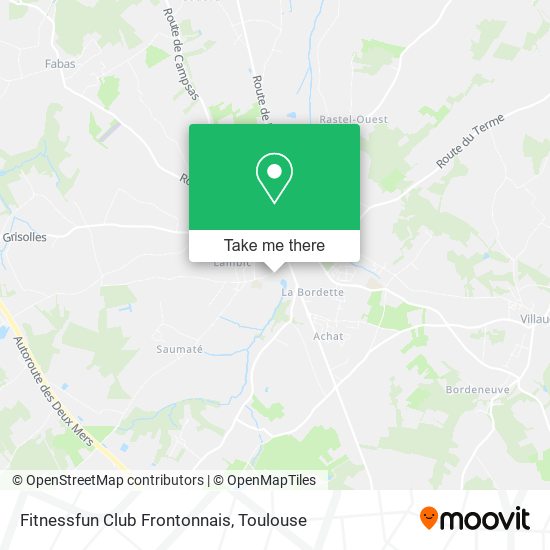 Fitnessfun Club Frontonnais map