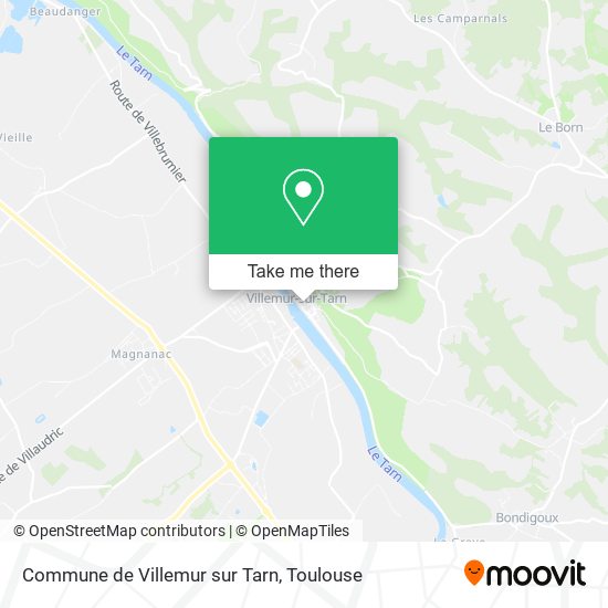 Commune de Villemur sur Tarn map