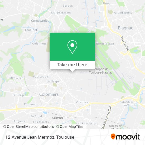 12 Avenue Jean Mermoz map