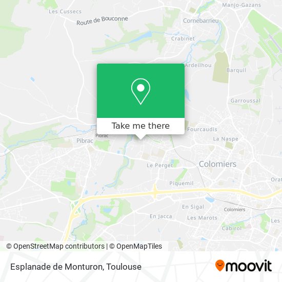 Esplanade de Monturon map