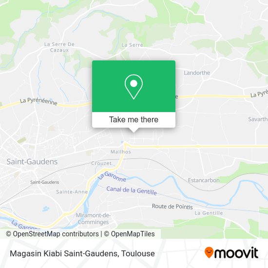 Magasin Kiabi Saint-Gaudens map