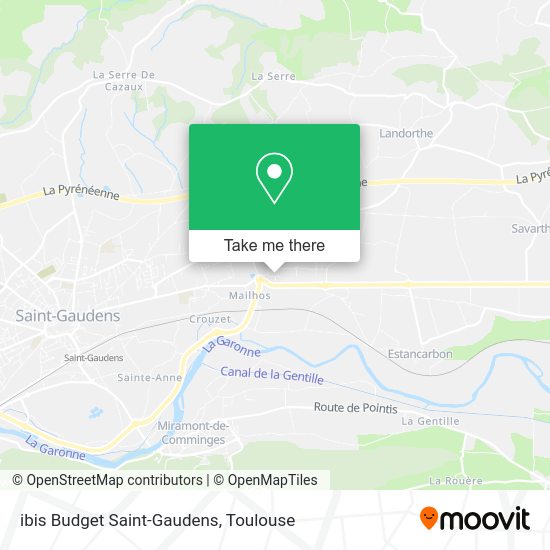 ibis Budget Saint-Gaudens map