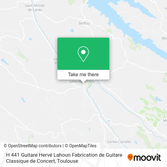 H 441 Guitare Hervé Lahoun Fabrication de Guitare Classique de Concert map