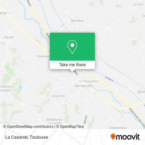 La Casanat map