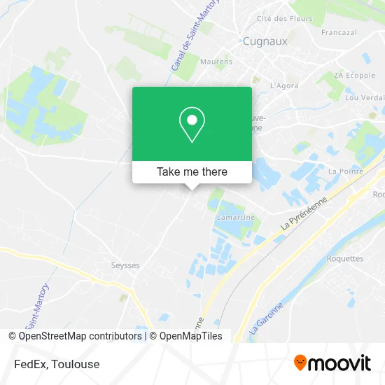 FedEx map