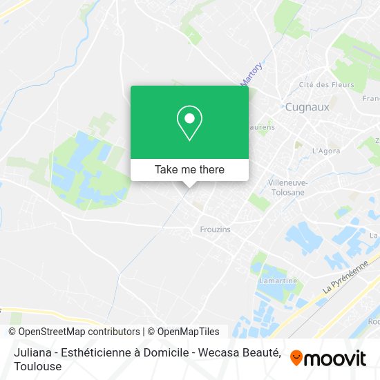 Juliana - Esthéticienne à Domicile - Wecasa Beauté map