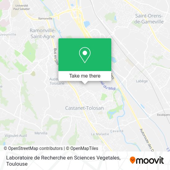 Laboratoire de Recherche en Sciences Vegetales map