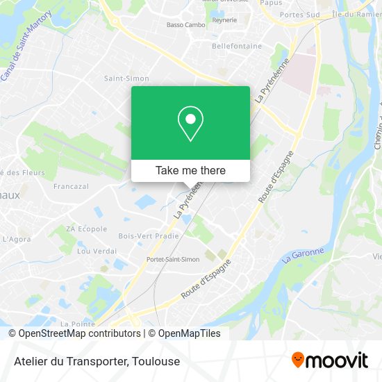 Atelier du Transporter map