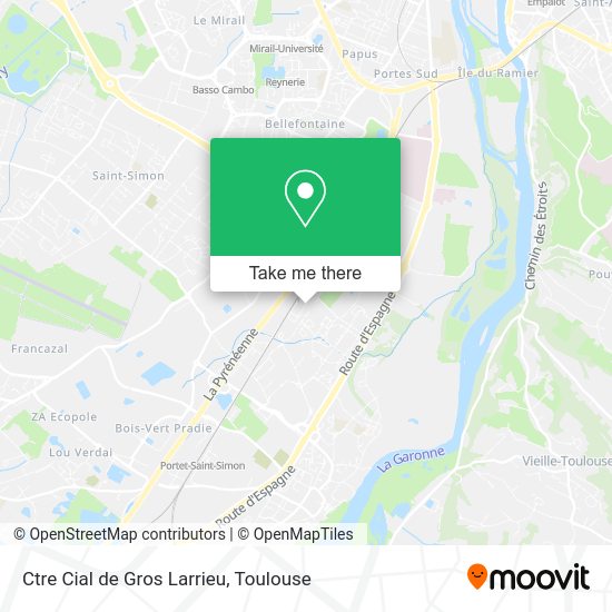 Ctre Cial de Gros Larrieu map