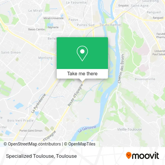 Specialized Toulouse map