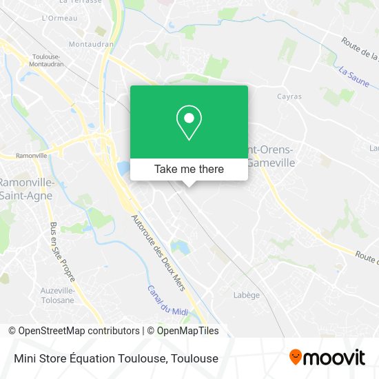 Mini Store Équation Toulouse map