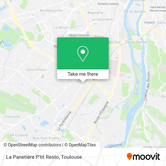 La Panetière P'tit Resto map