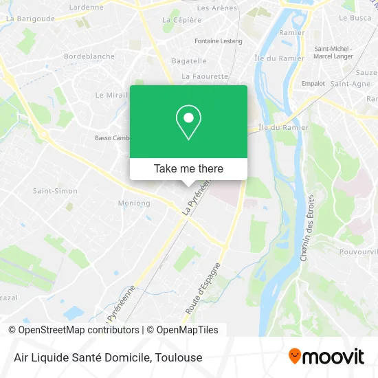 Air Liquide Santé Domicile map