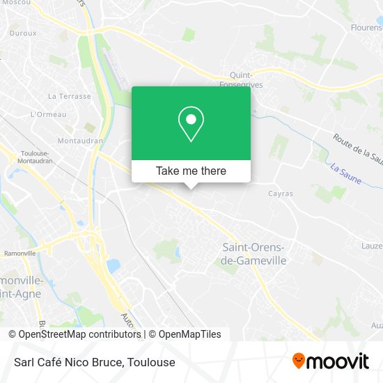 Sarl Café Nico Bruce map