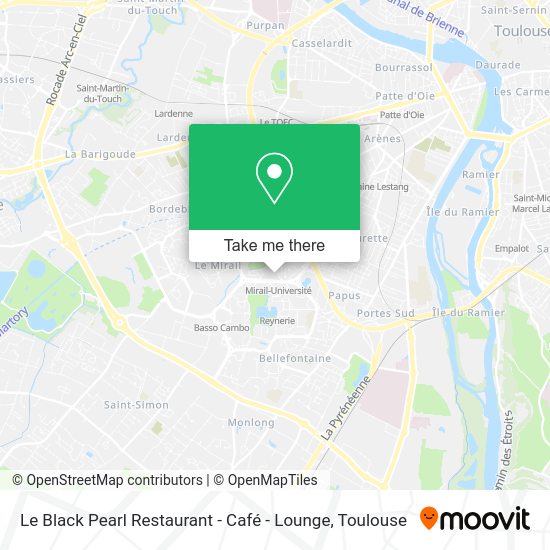 Le Black Pearl Restaurant - Café - Lounge map