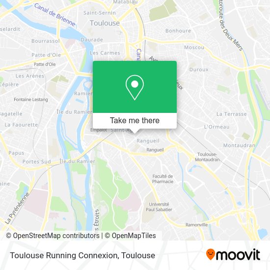 Toulouse Running Connexion map