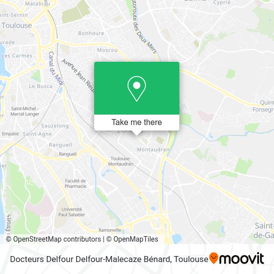 Docteurs Delfour Delfour-Malecaze Bénard map