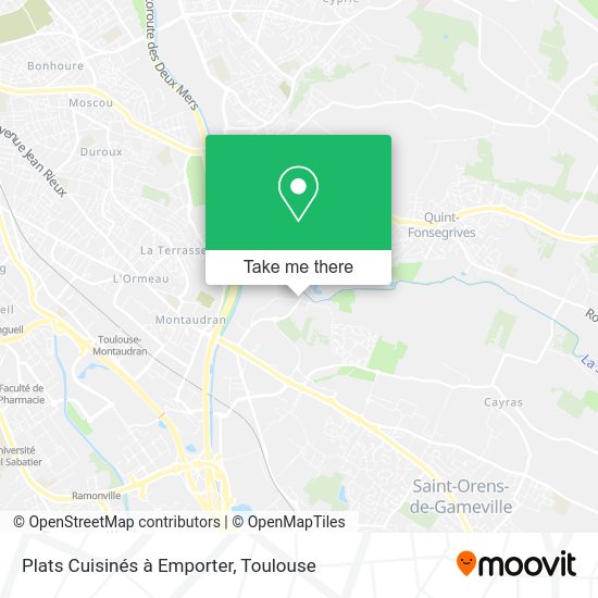 Plats Cuisinés à Emporter map
