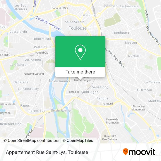 Appartement Rue Saint-Lys map