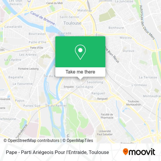 Pape - Parti Ariégeois Pour l'Entraide map