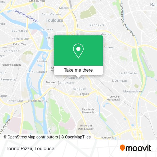 Torino Pizza map