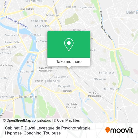 Cabinet F. Duval-Levesque de Psychothérapie, Hypnose, Coaching map