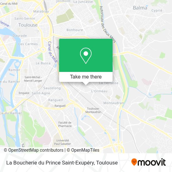 La Boucherie du Prince Saint-Exupéry map