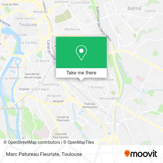 Marc Patureau Fleuriste map