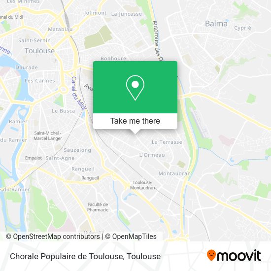 Chorale Populaire de Toulouse map
