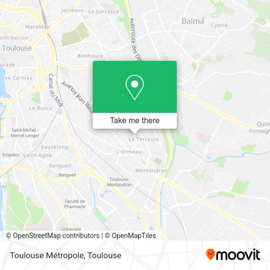 Toulouse Métropole map