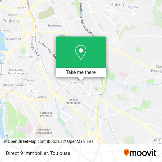 Direct 9 Immobilier map