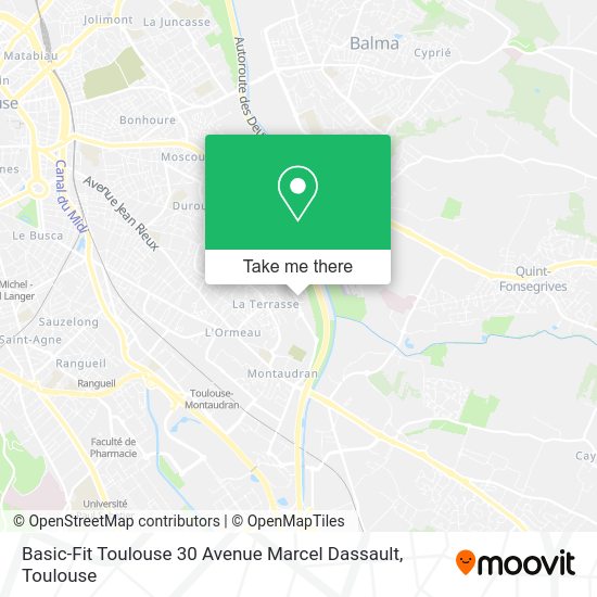 Basic-Fit Toulouse 30 Avenue Marcel Dassault map