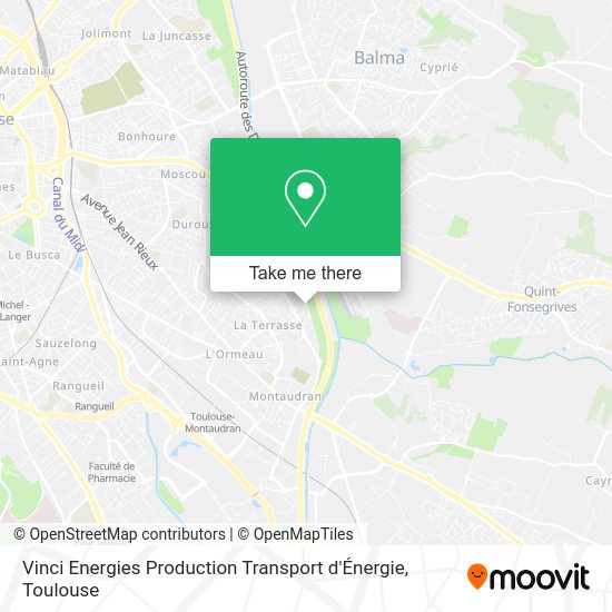 Vinci Energies Production Transport d'Énergie map