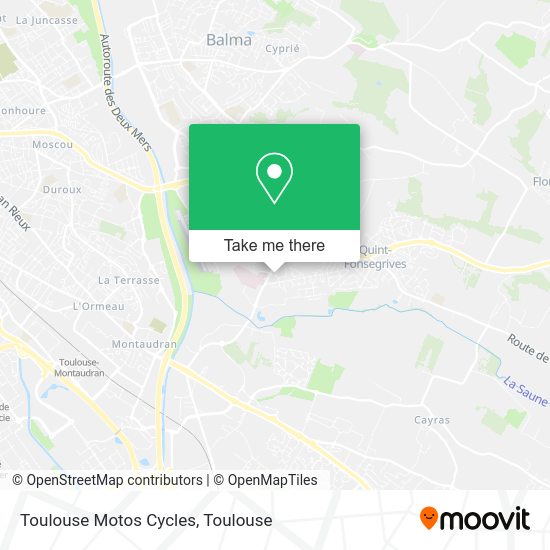 Toulouse Motos Cycles map